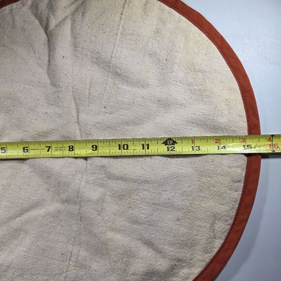 Set Of four oval Quilted Placemats one round Floral fall autumn Thanksgiving - Picture 8 of 8